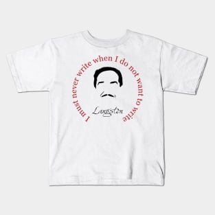 Langston Hughes Book Quote Kids T-Shirt